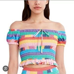 361-Nwt BCBGeneration Colorful Striped Women's Top